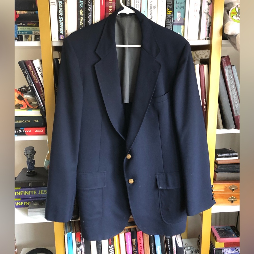Vintage Navy Blue Blazer